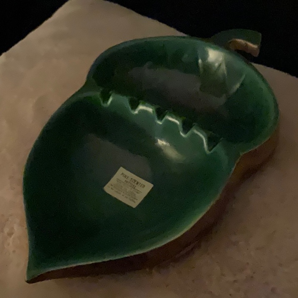 Mid century modern ceramic glazed acorn ashtray made in the Rockies